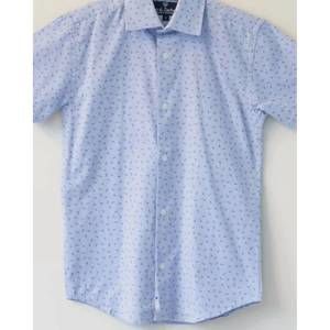 NEW LEO & ZACHARY boys' coco cay strikes short sleeve shirt in sky